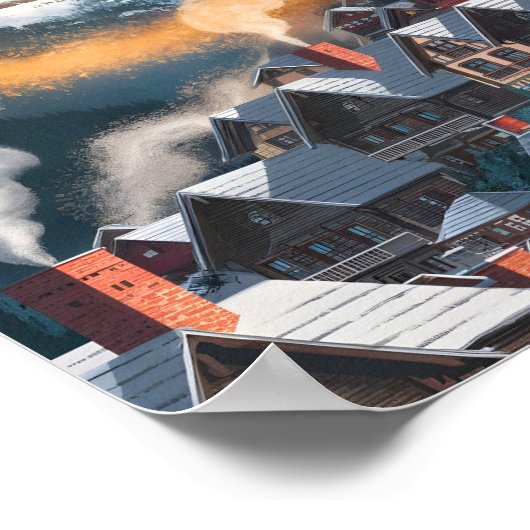 Zermatt Zwitserland Beroemde Reisplaats Poster (Hoek)