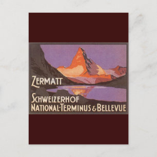Zermatt Zwitserland Briefkaart