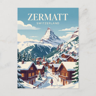 Zermatt, Zwitserland Briefkaart