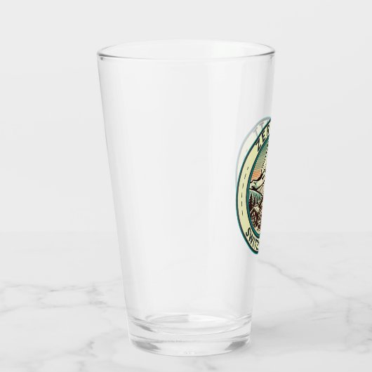 Zermatt Zwitserland Illustratie Reizen Art Badge Glas (Rechts)