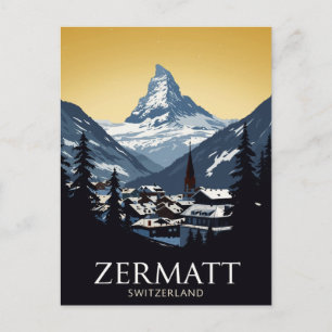 Zermatt Zwitserland Matterhorn Briefkaart