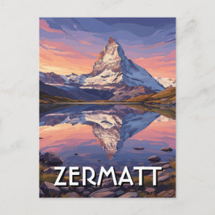 Zermatt Zwitserland Matterhorn Briefkaart