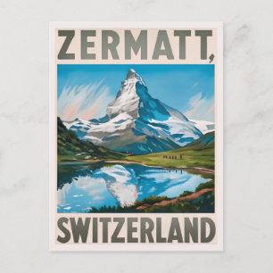  Zermatt Zwitserland Matterhorn Briefkaart