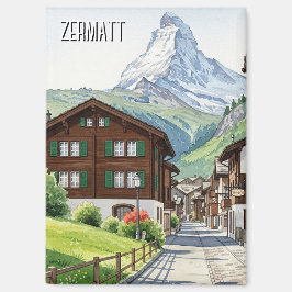 Zermatt Zwitserland Matterhorn Reizen Magneet