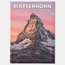 Zermatt Zwitserland Matterhorn Sunset Magneet