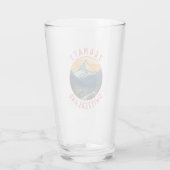 Zermatt Zwitserland Retro Distressed Circle Glas (Achterkant)