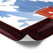 Zermatt,Zwitserland,Ski Poster (Hoek)