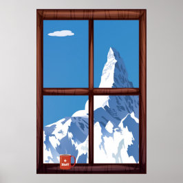 Zermatt,Zwitserland,Ski Poster