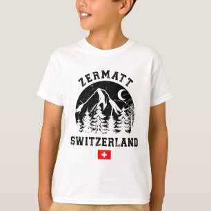 Zermatt Zwitserland Skigebied Alpen Alpineskiën T-shirt
