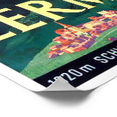 Zermatt Zwitserland vintage Poster (Hoek)