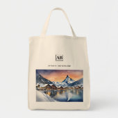 Zermatt, Zwitserland Waterverf Kunst - Canvas tas (Voorkant)