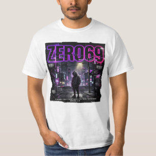 ZERO69 Glitch Division – Darknet Toegang Cyberpunk T-shirt