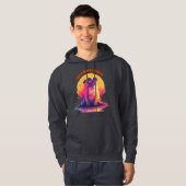 Zero Barks Given | Funny Retro Pug Men Hoodie (Voorkant volledig)