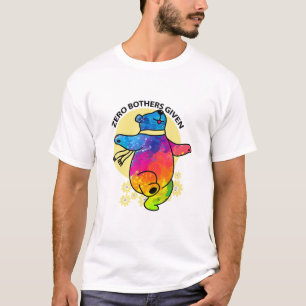 Zero Bothers krijgen Tie Dye Dansend Beer Funny Be T-shirt