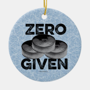 Zéro Canards Donnés (Hockey) Ornement En Céramique