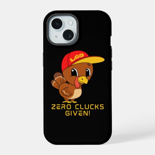 ZERO CLUCKS DONNÉ drôle d'action de grâce (Verso)