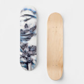 Zero Dead Man Element Custom Chrome Pro Park Board Skateboard (Voorkant)