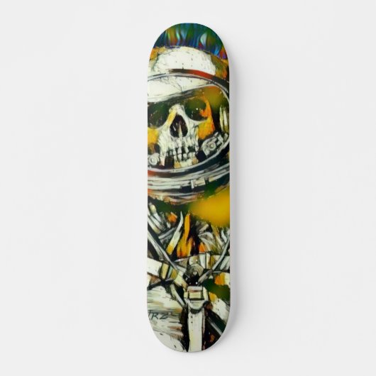 Zero Dead Man Element Custom Chrome Pro Park Board Skateboard (Voorkant)