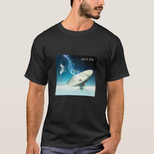 zéro des "signalent" le T-shirt foncé des hommes (Devant)
