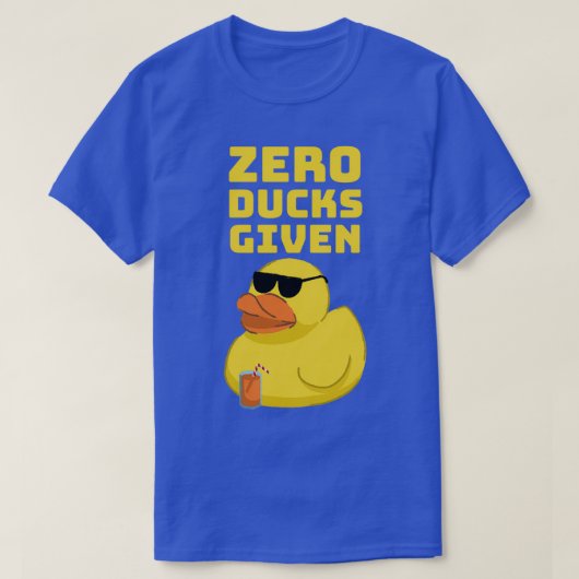 Zero Ducks Gegeven Funny Duck Shirt voor Pun-liefh (Design voorkant)