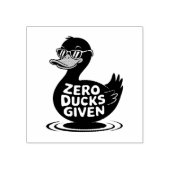 Zero Ducks Gezien - Grappig Cool Duck Design Rubberstempel (Afrduk)
