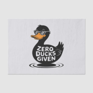 Zero Ducks Gezien - Grappig Cool Duck Design Tissuepapier