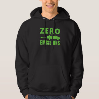 Zero emissies 100 procent van de tijd EV-auto elek Hoodie