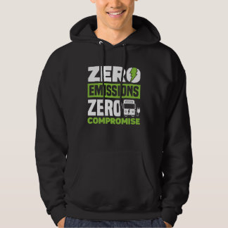 Zero Emissies Zero Compromis Batterij Elektrisch V Hoodie
