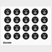 Zero Excuses Gorilla Gym Motivational Workout Ronde Sticker (Vel)