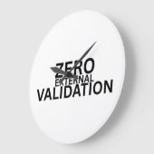 Zero External Validation Modern Acrylic Clock Grote Klok (Hoek)