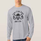 Zero F*cks Given Since 1776 Patriotic Skull Shirt (Voorkant)