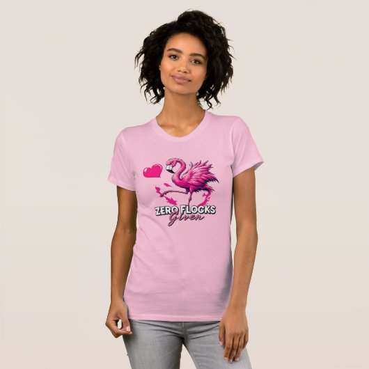 Zero Flocks Given Women’s Slim Fit T-Shirt – Sassy (Voorkant volledig)