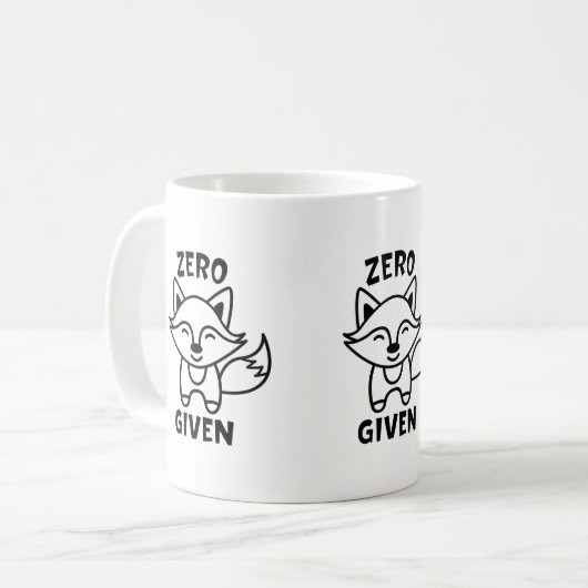 Zero Fox a donné mème Mug (Devant gauche)