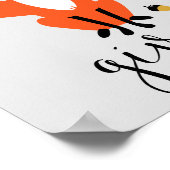 Zero Fox Donné Funky Pun Grey Poster (Coin)