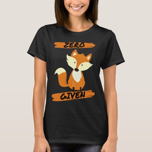 Zero Fox Given Pun T-shirt (Voorkant)
