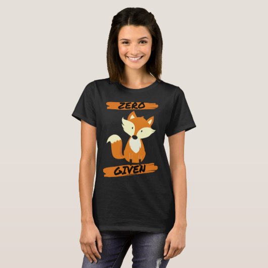 Zero Fox Given Pun T-shirt (Voorkant volledig)