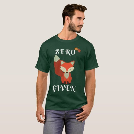 Zero Fox Given T-shirt (Voorkant volledig)