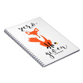 Zero Fox krijgt grappige woordspeling Personalized Notitieboek (Rechterzijde)