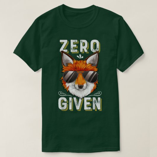 ZERO FOXS TOEGEDIEND T-SHIRT (Design voorkant)