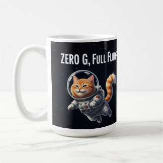 Zero G, Volle Pluizen! Schattige Ruimtekat Koffiemok