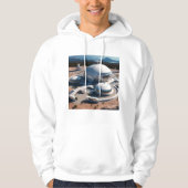 Zero Gravity Technologie Print Kunst Hoodie (Voorkant)