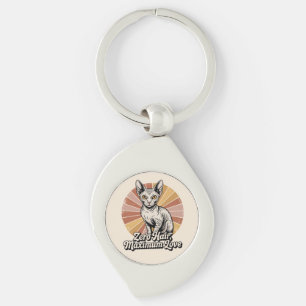 Zero Haar Maximale Liefde Sphynx Retro Sleutelhanger