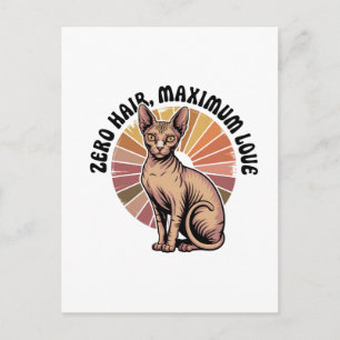 Zero Haar Maximum Liefde Sphynx Kunst Briefkaart