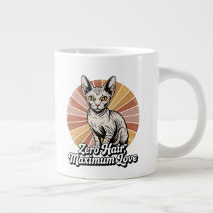 Zero Haar Maximum Liefde Sphynx Retro Extra Grote Beker