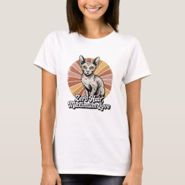 Zero Hair Maximum Love Sphynx Retro T-shirt