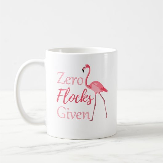 Zero-koppels met grappige flamingo koffiemok (Links)