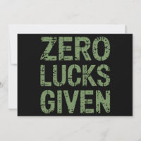 Zero Lucks Gegeven St Paddy's Dag Grappige Patrick