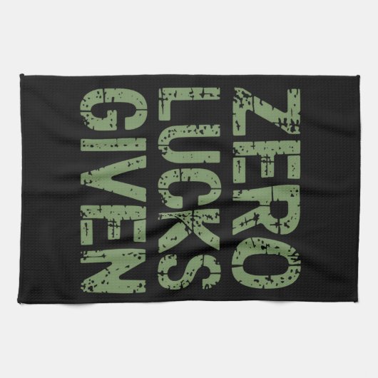 Zero Lucks Gezien St. Paddy's Day Hilarische Patri Theedoek (Horizontaal)