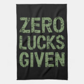 Zero Lucks Gezien St. Paddy's Day Hilarische Patri Theedoek (Verticaal)