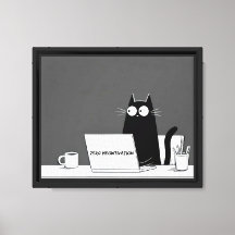 Zero Meowtivatie Kat – Grappige Lui Werk Animatief